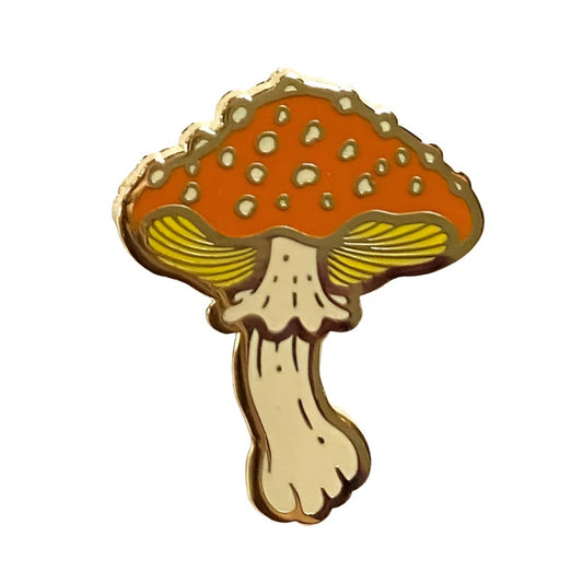 Enamel Pin - Mushroom 1.25”