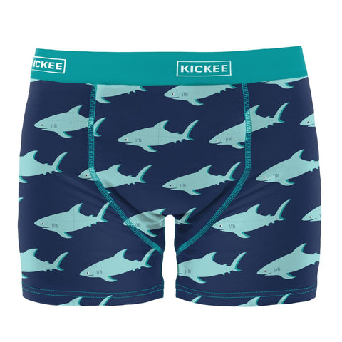 Men's Boxer Briefs - Flag Blue Sharky
