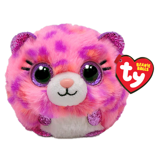 Stuffed Animal - Topaz Pink Leopard (Puffies)