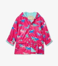 Color Changing Rain Coat - Frolicking Unicorns
