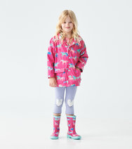 Color Changing Rain Coat - Frolicking Unicorns