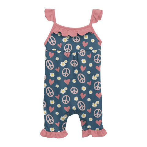 Last One - Size 18/24M: Wing Romper - Peace, Love, & Happiness