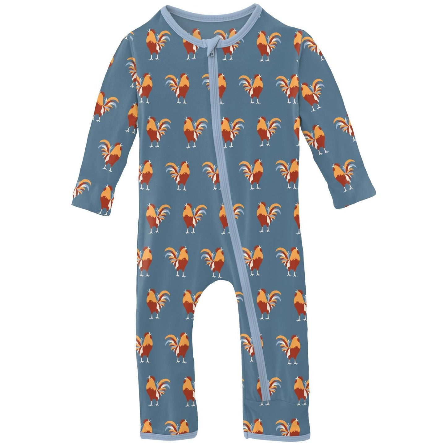 Last One - Size 14Y: Coverall (Snaps/Zipper) - Parisian Rooster