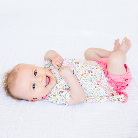 Dress with Ruffle Diaper Cover (Magnetic) - Gnome Sweet Gnome