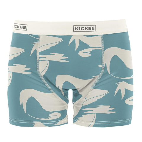 Men's Boxer Briefs - Glacier Cloud Whales