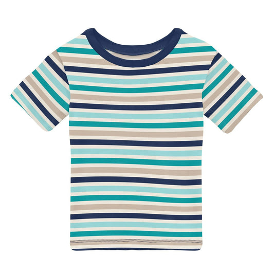 Easy Fit Tee - Sand and Sea Stripe