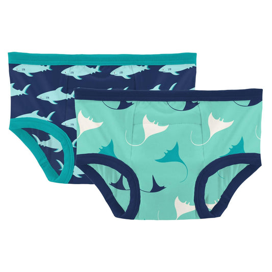 Training Pants Set - Flag Blue Shark + Glass Manta Ray