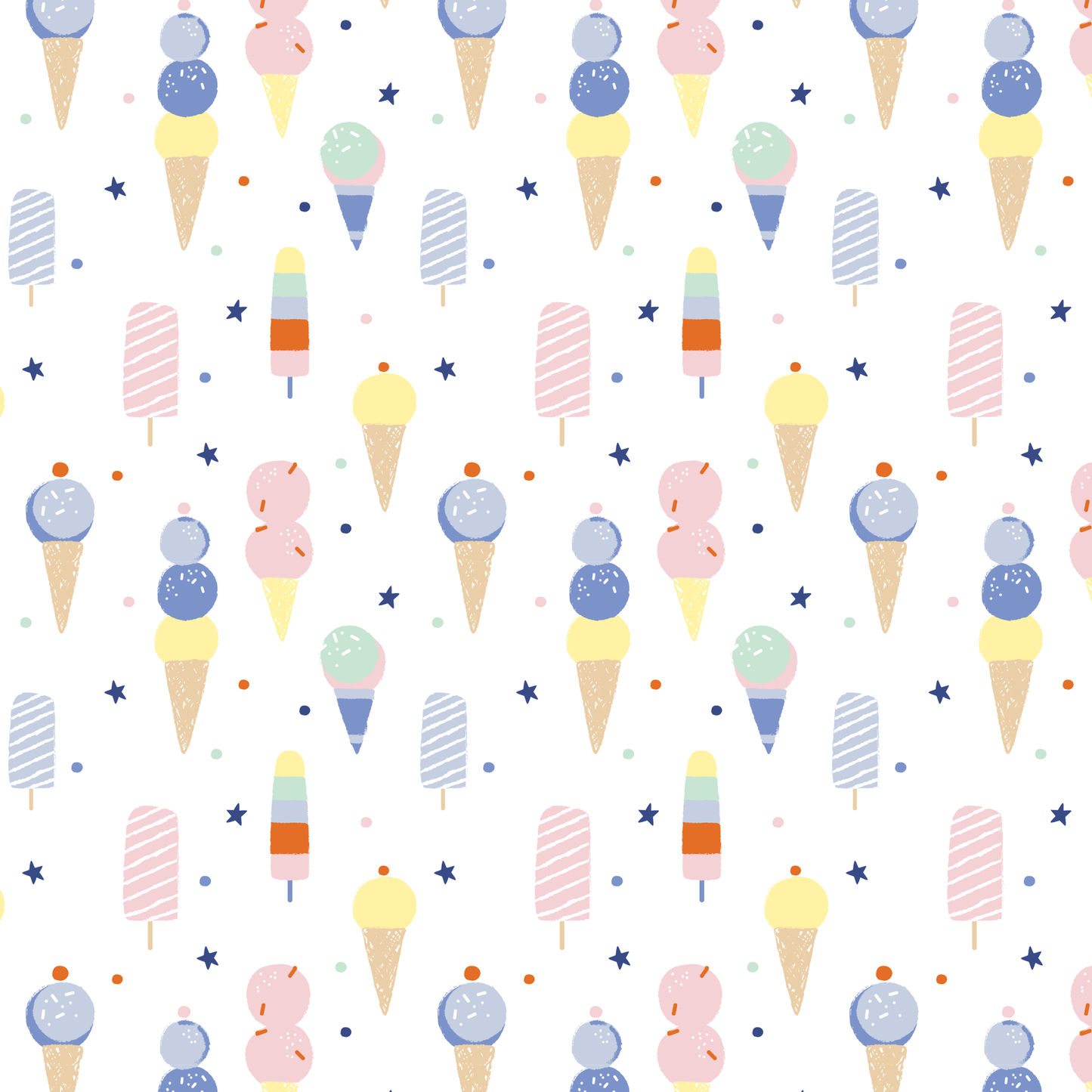 2 Piece Pajama (Short Sleeve) - Ice Ice Cream