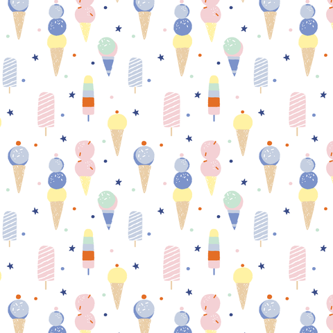 Dress Ruffle Top (Sleeveless) - Ice Ice Cream