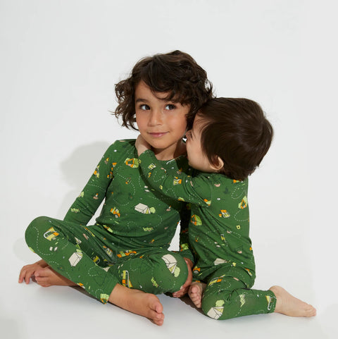 2 Piece Pajamas (Long Sleeve) - Camping