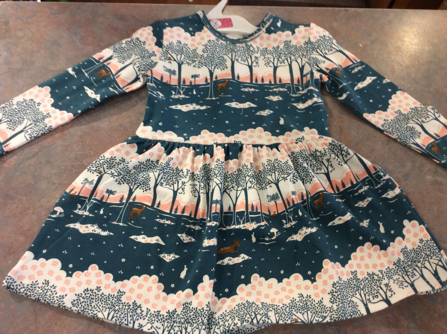 Last One - Size 7/8Y: Vintage forest dress