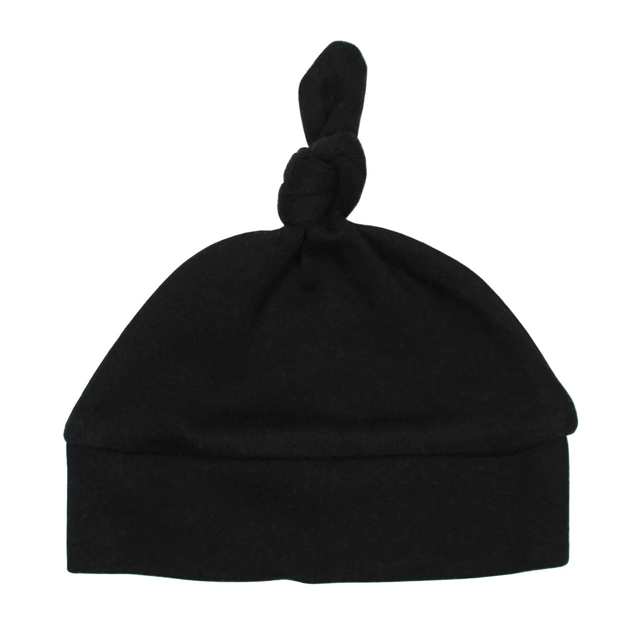 Banded Hat (Top Knot) - Black