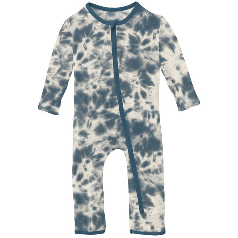 Coverall (Snaps/Zipper) - Deep Sea Tie Dye