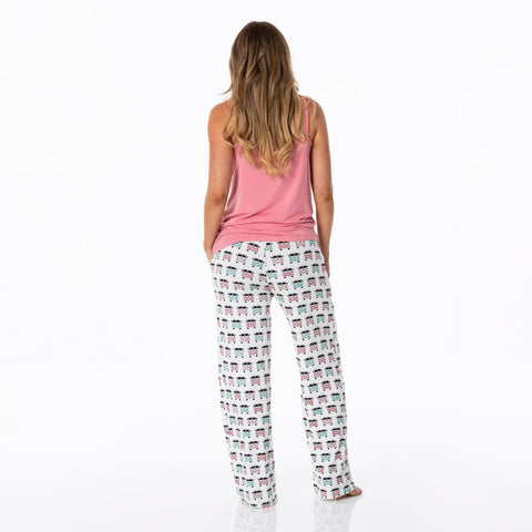 Women's Cami & Lounge Pant Pajama Set - Natural Vintage Vans