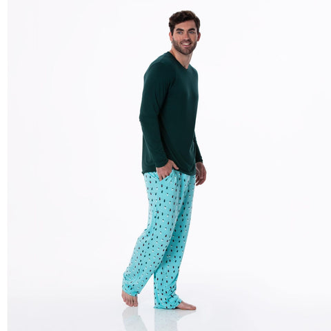 Adult Pajama Pants - Iceberg Holiday Lights