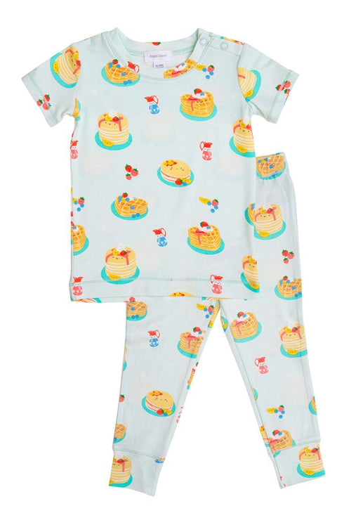 2 Piece Pajamas (Short Sleeves) - Pancakes