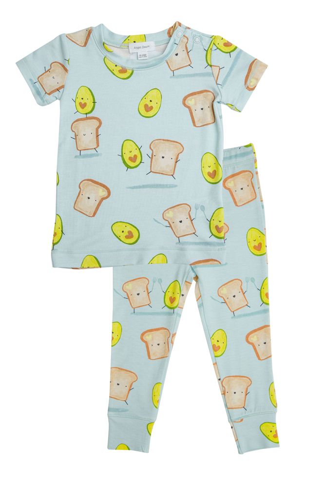 Last One - Size 4T: 2 Piece Pajamas - Avocado + Toast