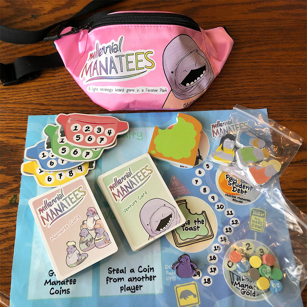 Game - Millennial Manatees: Board Game in a Fanatee Pack