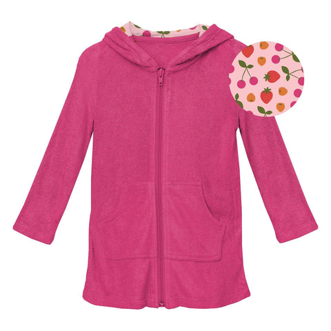 After Swim Robe (Zip Front) - Calypso with Lotus Berries