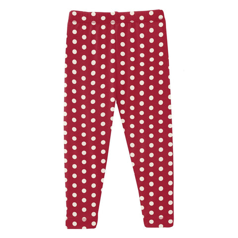Leggings - Candy Apple Polka Dots