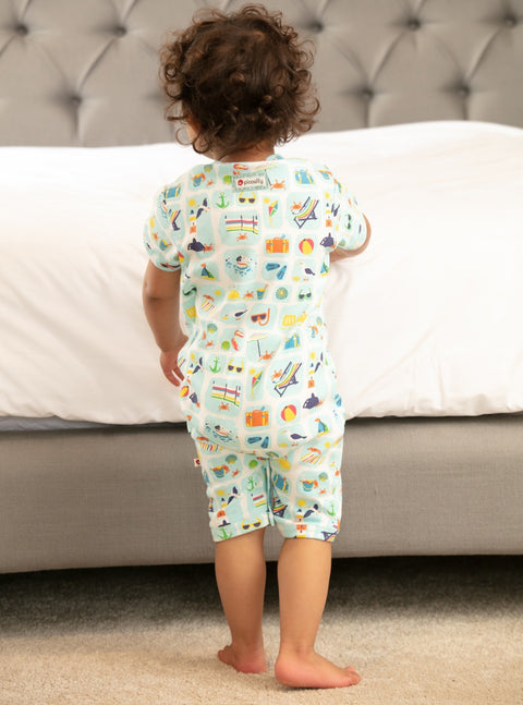 Romper Shortie (Snaps) - Seaside