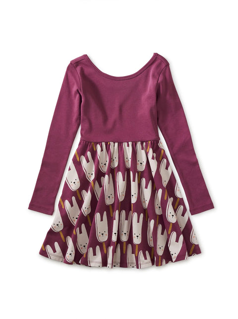 Skirted Ballet Dress (Long Sleeve) - Bunny Pops
