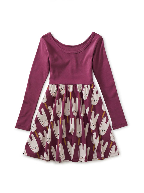 Skirted Ballet Dress (Long Sleeve) - Bunny Pops