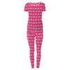 Women's Fitted Pajama Set (Short Sleeve) - Calypso Ballerina