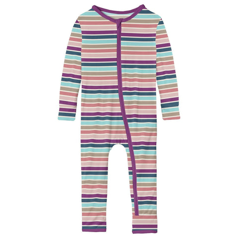 Coverall (Snaps/Zipper) - Love Stripe