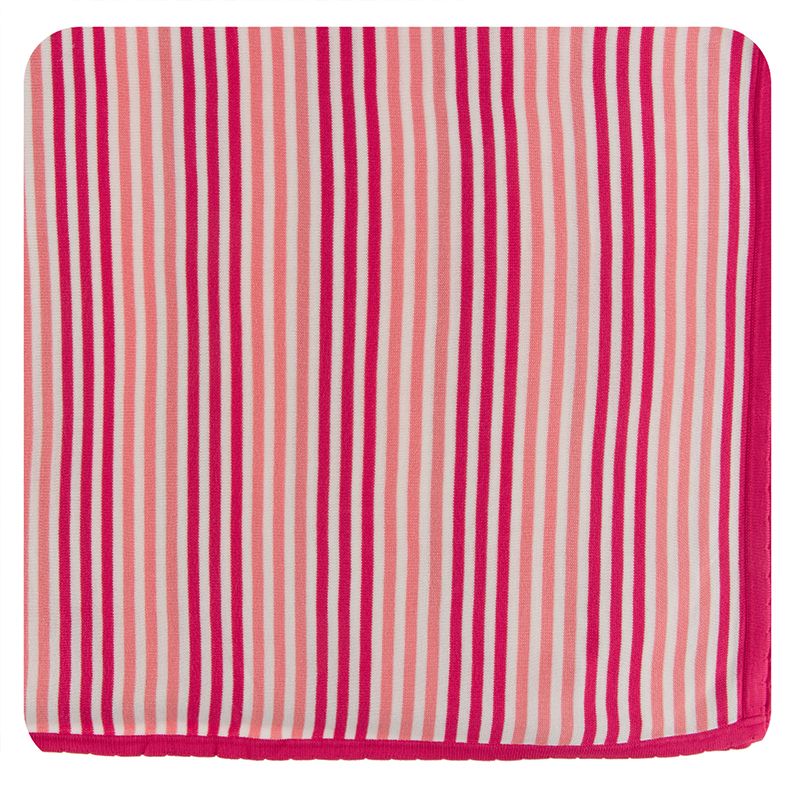 Knit Toddler Blanket - Forest Fruit Stripe