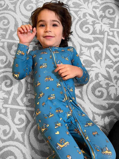 Footie (Convertible) - Love Trucks