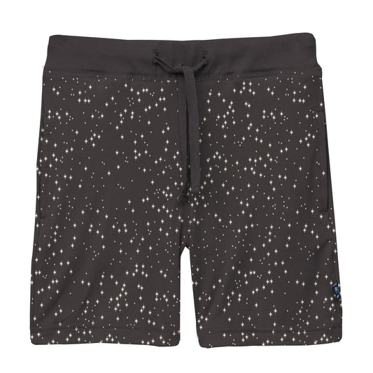 Lightweight Drawstring Shorts - Midnight Constellations