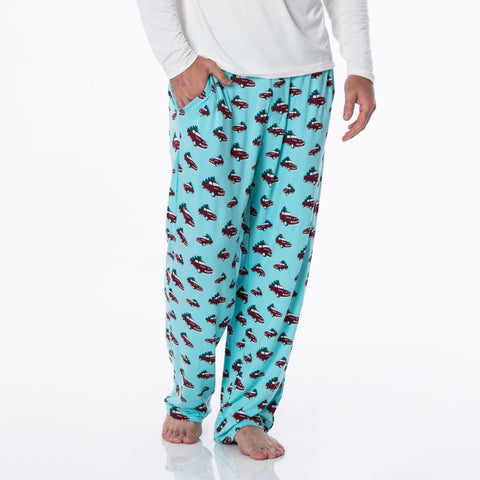 Adult Pajama Pants - Iceberg Trucks and Trees