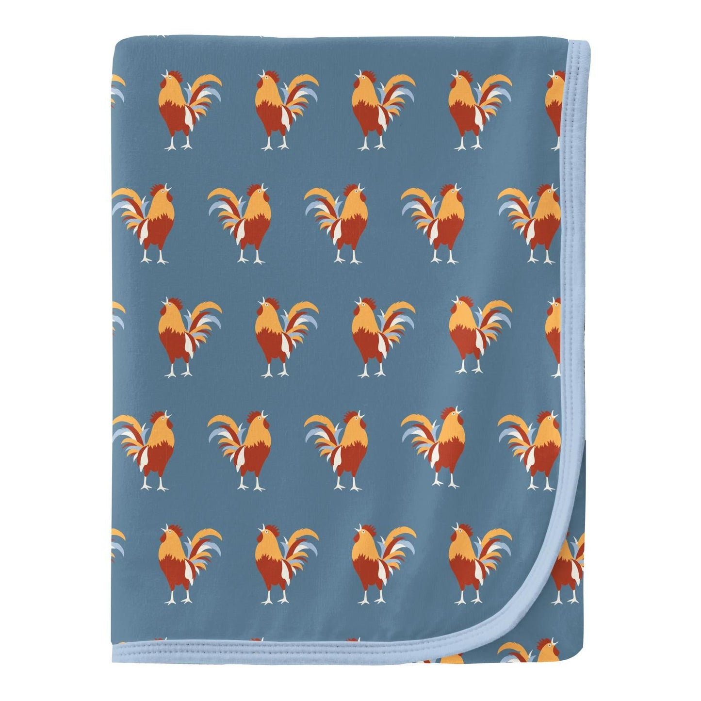 Swaddle - Parisian Blue Rooster