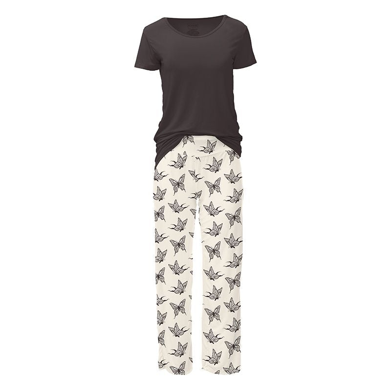 Women's Loosey Goosey Pajama - Natural Swallowtail