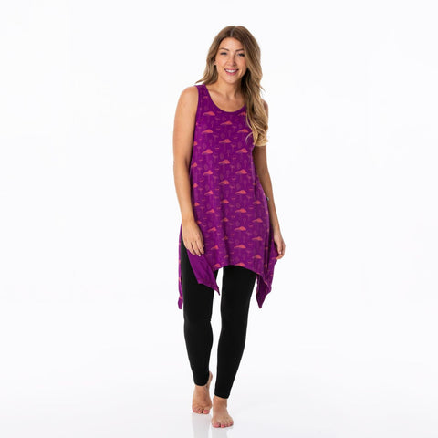 Women's Side Slit Tunic - Starfish Mushrooms