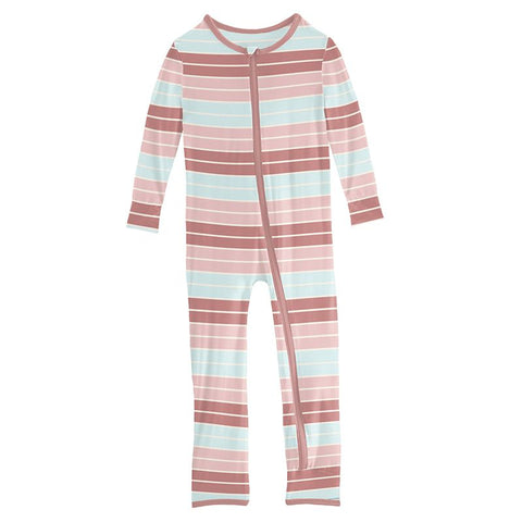 Coverall (Snaps/Zipper) - Active Stripe