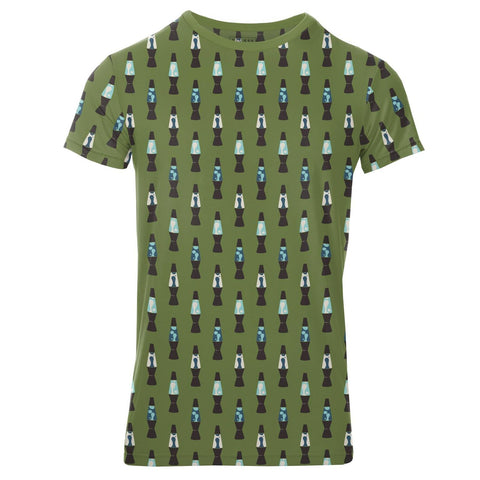 Last One - Size XS: Men's Crew Neck Tee (Short Sleeve) - Grasshopper Lava Lamps