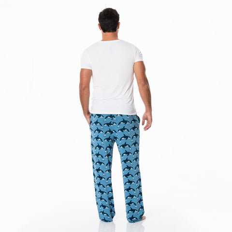 Men's Pajama Pants - Parisian Blue Orca